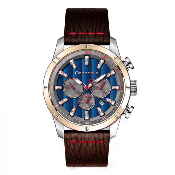 Crocodile CM-004D24C Silver Rosegold Blue   